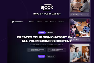 UI/UX SaaS Design | CustomGPT.ai | Engaging & Functional