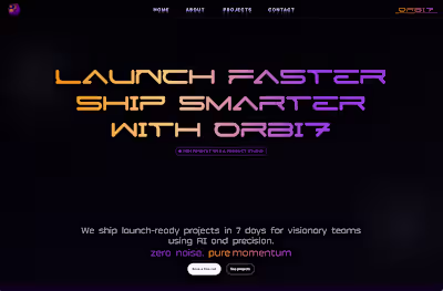 A marketing site for my