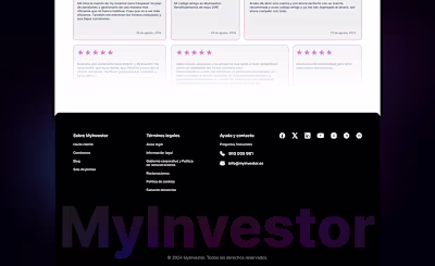 Footer design for a digital