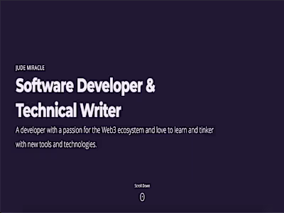 Jude Miracle: Software Developer