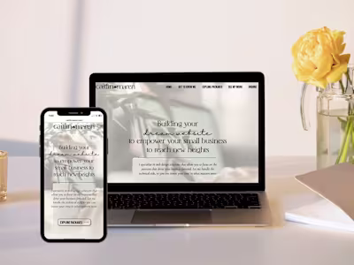 Caitlin Maren Web Design Website