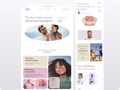 Two Front — Invisalign Solution Redesign