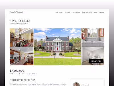 Realtor | Framer Template Development