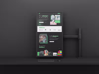 Website UIUX Design for a Design Agency. 