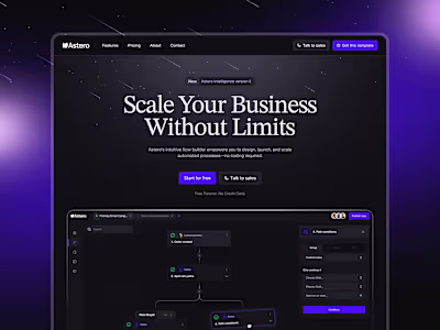 Astero - SaaS Website
