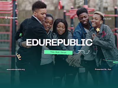 EduRepublic – Integrated Education Ecosystem Pitch Deck