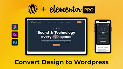 I will convert figma, xd or PSD to wordpress with elementor pro