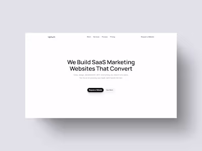 Upturn – Web Design and Framer Development