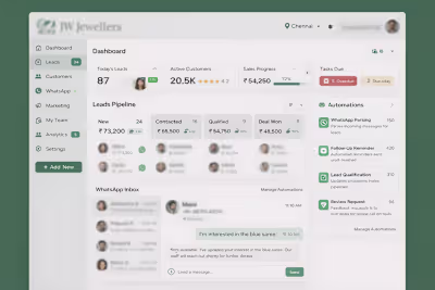 AI-Powered CRM with WhatsApp Automation (20K+ users)