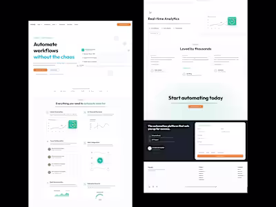 Development of FlowIQ Framer Template for SaaS
