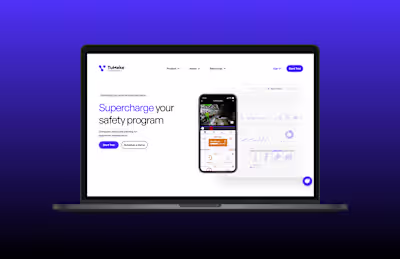 Webflow design and development for computer vision startup