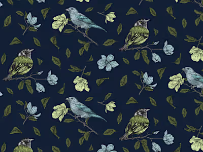 Textile Patterns And Illustrations For Fashion Collection