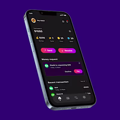 Mobile app design