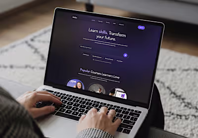 Skillzo Smart Learning Platform UI Design