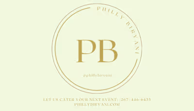 Business card for catering service