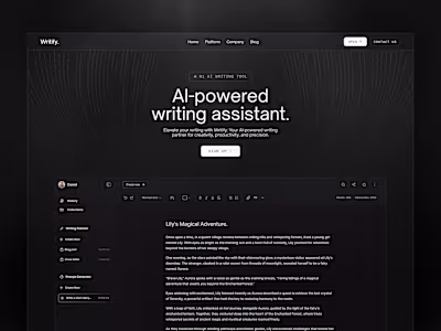 Writify | AI Writing Assistant Website