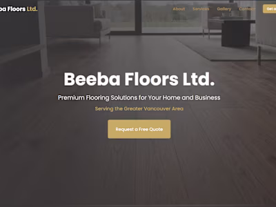 Beeba Floors: High-Converting Flooring Services Platform