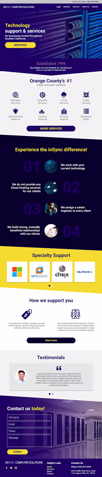 LANDING PAGE MOCKUP DESIGN