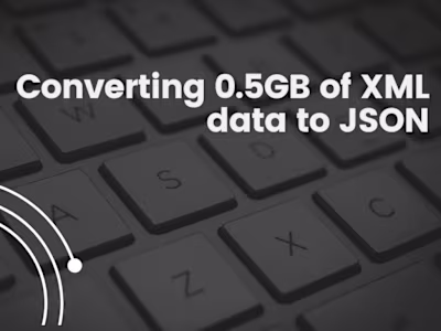 Transform 0.5GB of XML file to Json