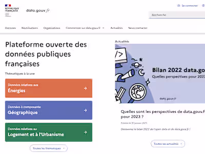 French Open Data Portal Documentation 