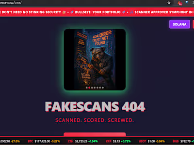 FAKESCANS 404 - When Perfect Code Gets Imperfect Scores