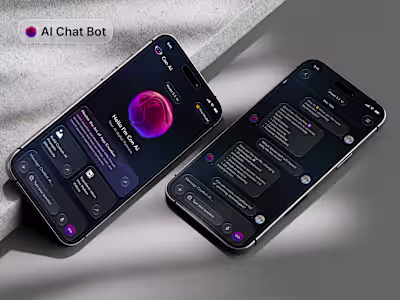 Designed a sleek, mobile ready AI chatbot interface. Would l...