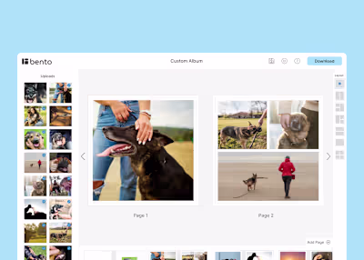 Bento - An online album creation platform