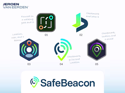 Recent finished logo for a safety app that shares your live ...