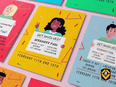 Print Design Campaign for Local Amazon: Engagement Fair Event