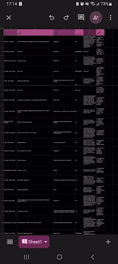 Case Study: Research Backed Social Media Content Calendar 