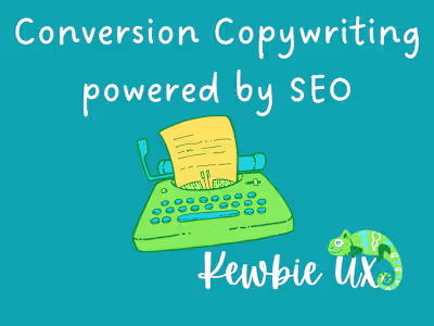 Kewbie UX Portfolio: Copywriting – Website copy