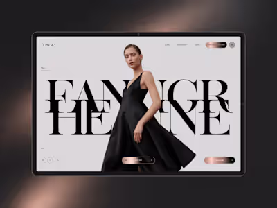 UX/UI design for Fashion Brand