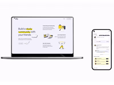 ALLY | Social Media Platform for Sharing Goals