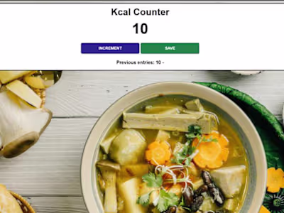 Kcal Counter – Simple React Calorie Tracker