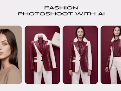 Fashion photoshoot with AI