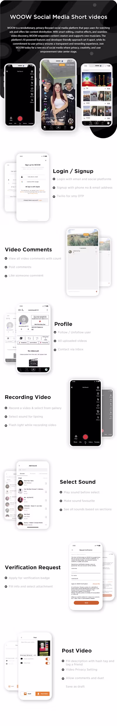 WOOW Social Media Short videos