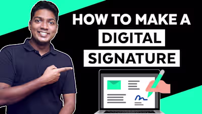 How to make Electronic Signature - YouTube