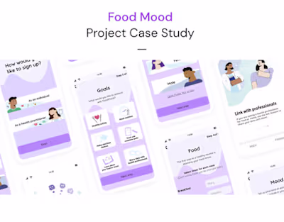 FoodMood - Health & Nutrition App Design Case Study