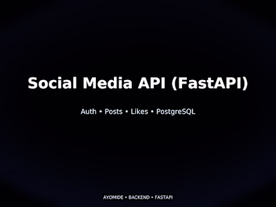 Development of Social Media API with FastAPI