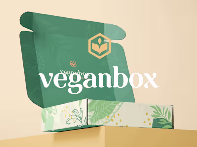 Vegan Box > vegetarian healthy food Branding and Packaging