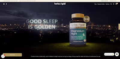 Herbs of gold | Shopify Development 
