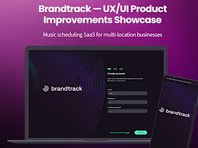 Brandtrack — Product Improvements for a Music Scheduling SaaS