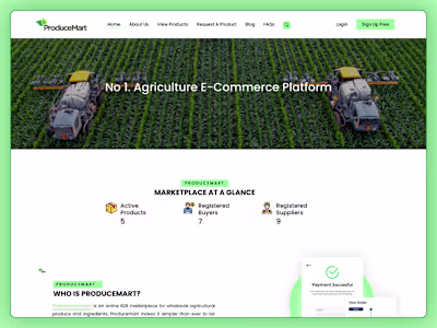 Produce Mart – Website UI/UX Design