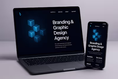 Brand Application Mock-ups for Agency Logo