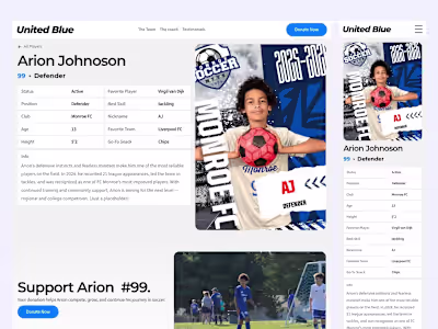 Youth Soccer Donation Experience