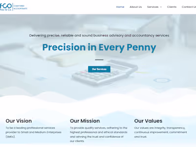 Faiz & Co Chartered Accountant's Website