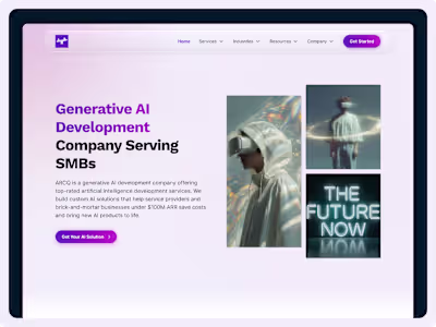 ARCQ AI Website Redesign