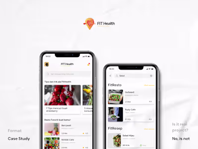 FitHealth - Foodie App