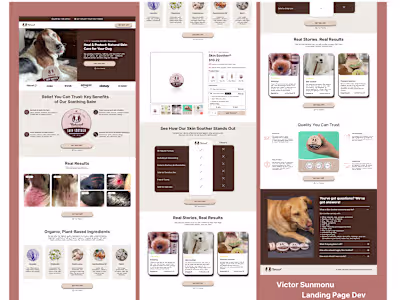 Figma Landing Page for Natural Dog Company