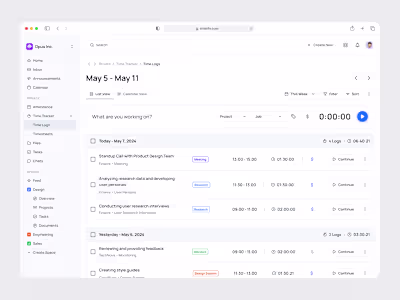 Stratify - Time Tracker Saas Website